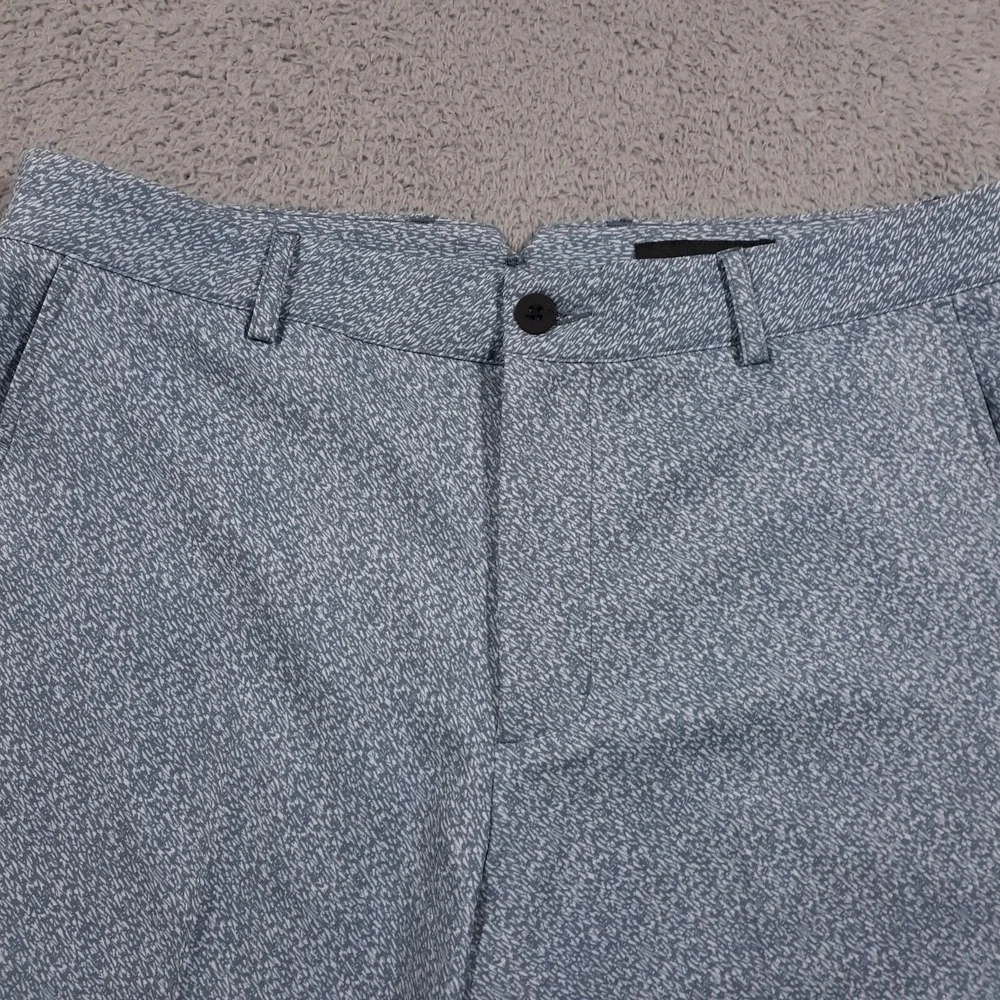 Dunning Shorts Mens Size 32 x 9 Blue Chino Performance Flat Front Golf